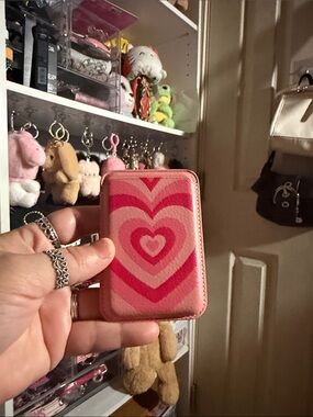Amazon Pink Heart Pattern Wallet Case